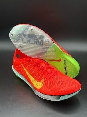 Nike Air Zoom Victory 2 Bright Crimson Lime Track Spikes FD8411-600 Men